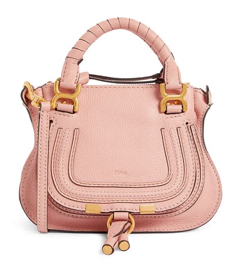 chloe marcie fallow pink|Small Marcie bag in grained leather .